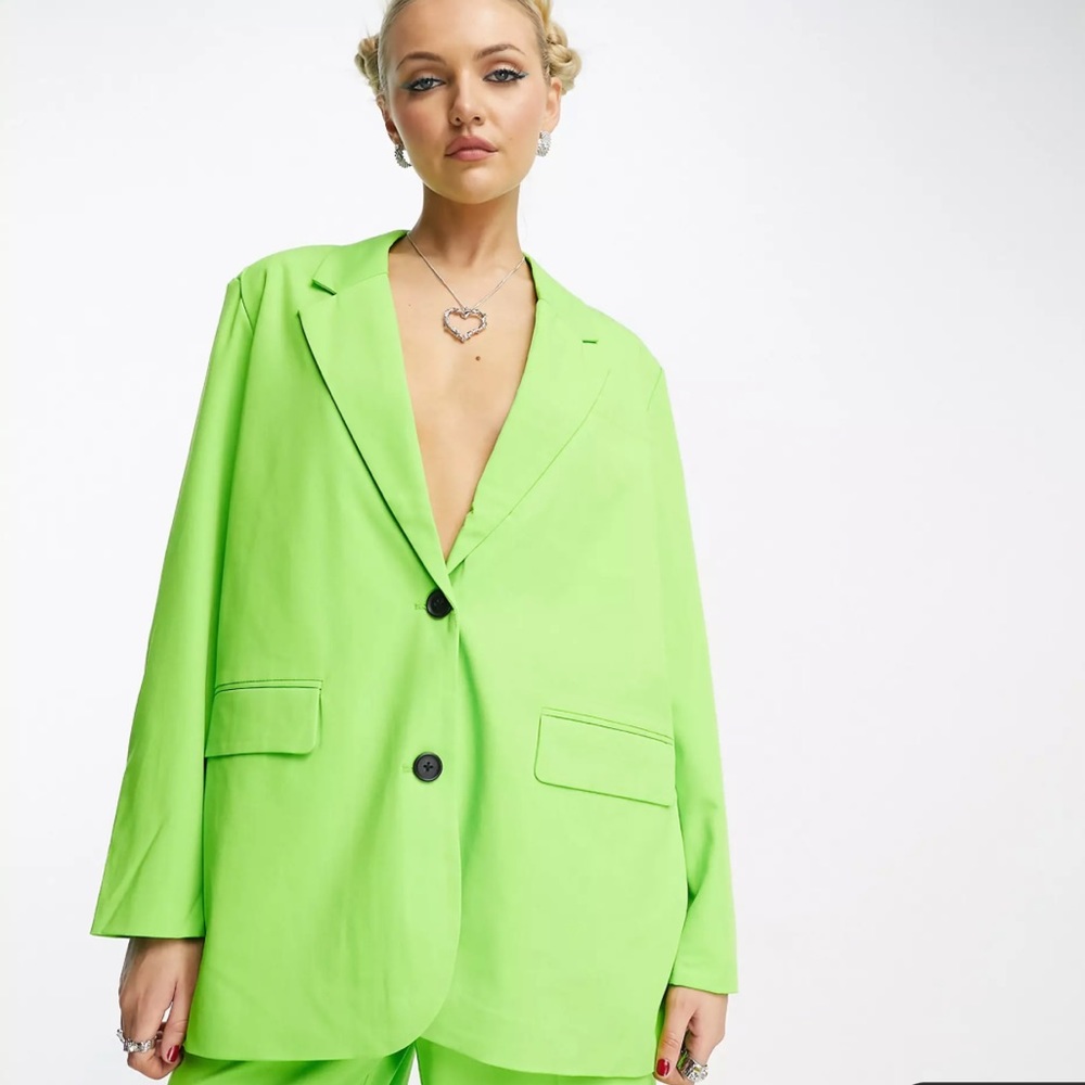 NWT Vero Moda tailored blazer in citrus green